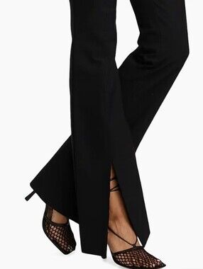 Derek Lam 10 Crosby NWT Black Split-Hem Pants Size 14 $375